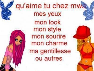 qu'aimes tu chez moi ?