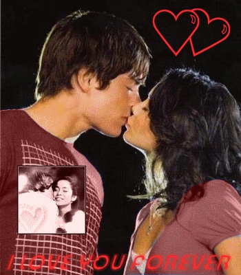 zac and vanessa:kiss