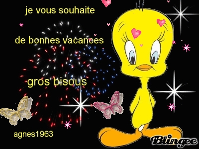 bonnes vacances a touts et a toutes!