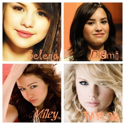 selena vs demi vs miley vs taylor