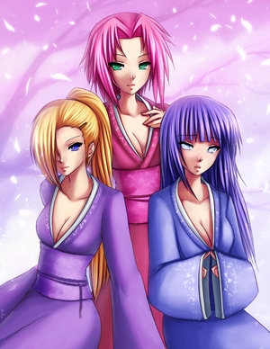 les trois fille de naruto