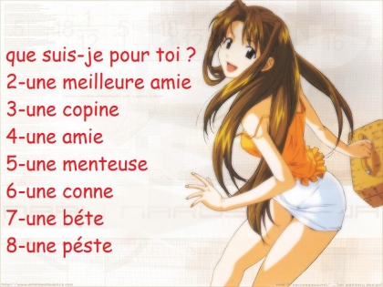 qui suis-je pour toi ?