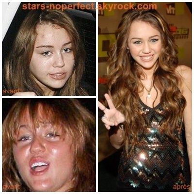 miley cyrus sans maquillage
