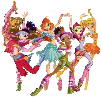 les winx en tenue de danse