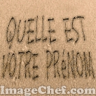 quelle est votre pr�nom