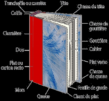 Voila le vocabulaire d'un livre