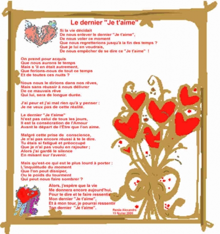 lettre d'amour  sa fait pleur�