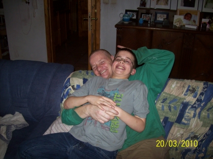 mon papa  et mon fr�re jean mickael