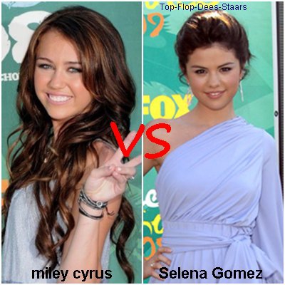 miley cyrus vs selena gomez qui vous perfere ??????