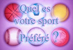 Quel est votre sport pr�f�re?