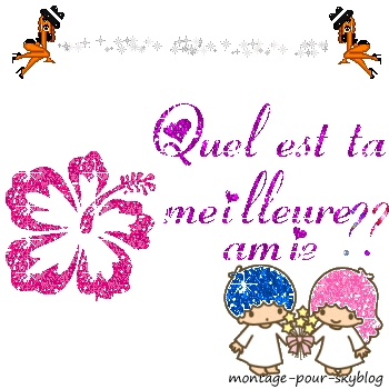 qui est TA BEST FRIEND!!!!