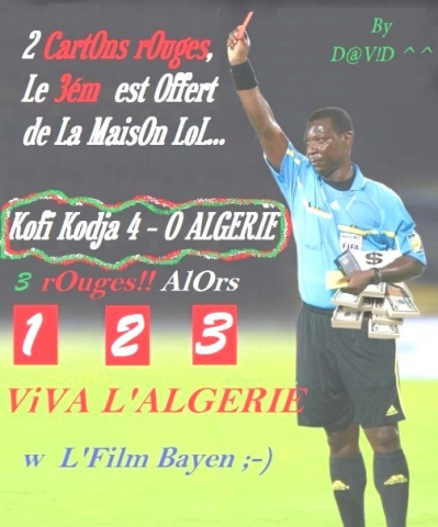 les carte rouje dans la coupe d'afrique 