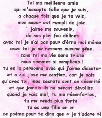 pour mameilleure amie