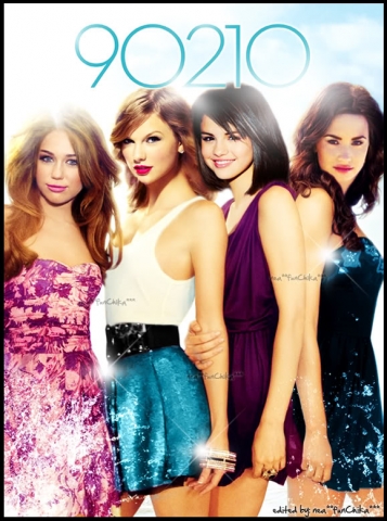 miley, taylor, selena et demi <3