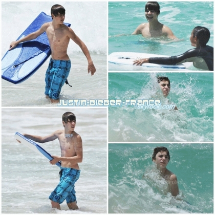 justin bieber a la mer