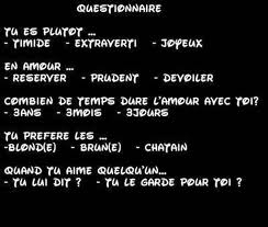 question sur toi 