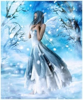 Dans la neige,une princesse...