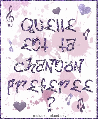 ta chanson...