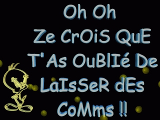 fais une pause et lache tes coms ?