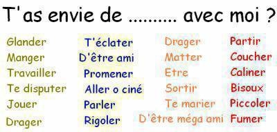 Que se que  ta envie avec moi ? 