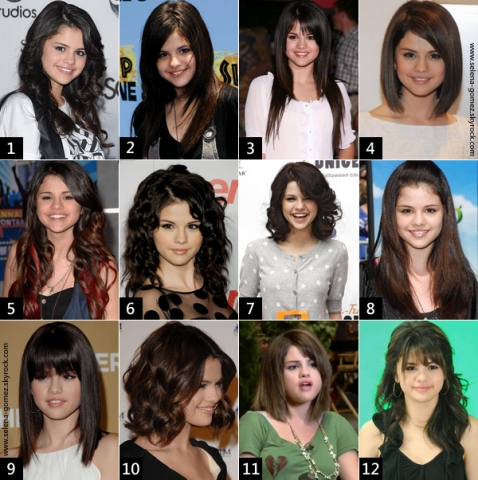 Quelle coiffure de Selena pr�f�res-tu ?               Celle que tu aime le moins ?