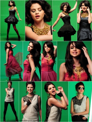 Photos de Selena sur le set du clip  Naturally 