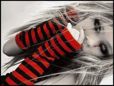 I LOVE RED  AND BLACK