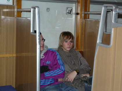 moi � mon pote dans le trai pour...