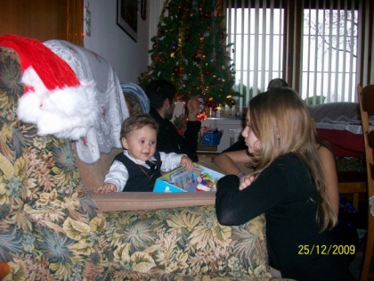 moi et le petit cousin de ma copine