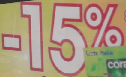 -  15 %