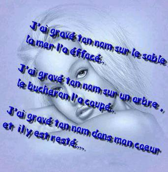 j'ai graver ton nom