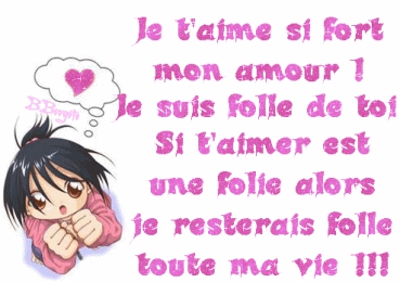 je t'aime de tout mon coeur