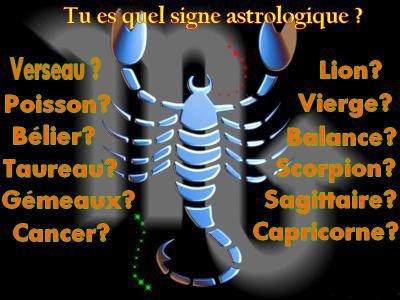 Tu es quel signe astrologique?