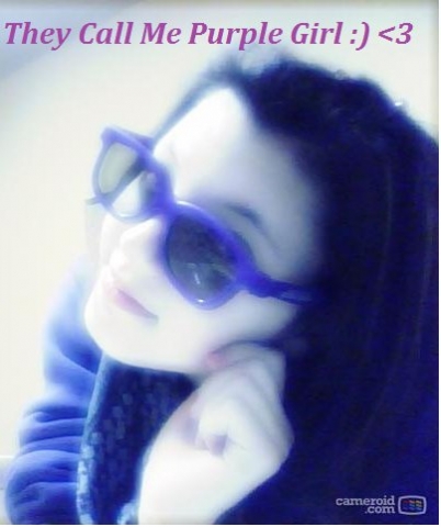 Encore moi avec mes purple glasses :D