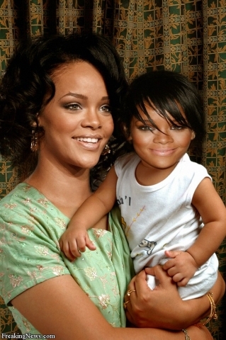 RIHANNA   ET  SA  FILLE