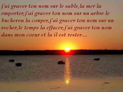 ton nom reste dans mon coeur 