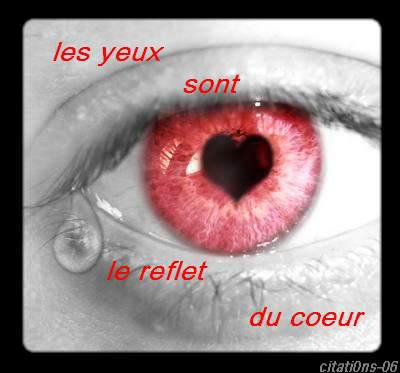 les yeux ..