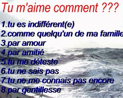 vous m'aimez ...???