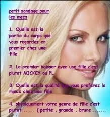 petit sondage pour les mecs