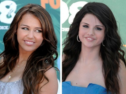 Selena Gomez et Miley Cyrus