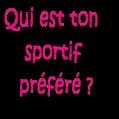 Et maintenant quelle est ton sportif pr�f�rer??