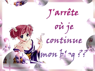 j'arr�tte ou je continue mon blog??