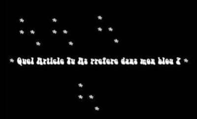 quelle articler prefere tu