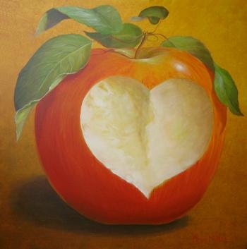pomme en coeur