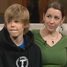 justin biber et sa m�re