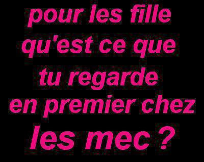 question pour les fille