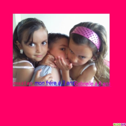 Ma soeur  mon frere et moi 
