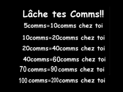 lache t'est commentaire