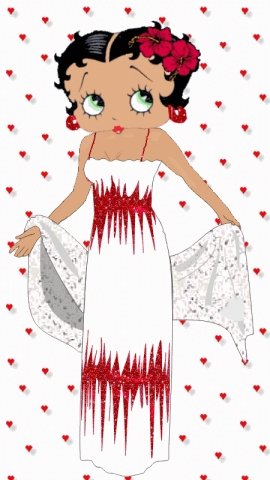 Betty boop en tenu de soir�e