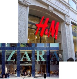 h&m Zara ...
